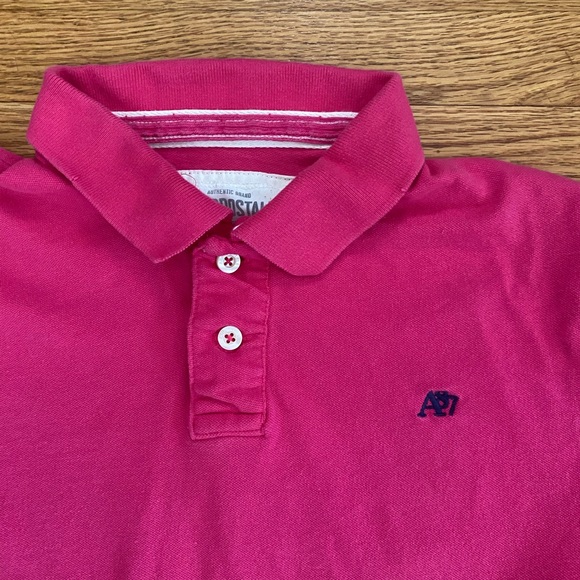 Aeropostale Shirt Men’s XL Pink Polo Top Short Sleeve Collared Button Closure - Picture 4 of 7
